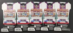 Pokemon TCG Paldea Evolved Sleeved Booster Packs Complete Art Set 5 total SEALED - Image 2