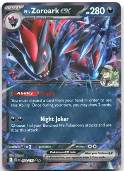 N's Zoroark ex 098/159 Double Rare Journey Together Pokemon Near Mint - Image 1
