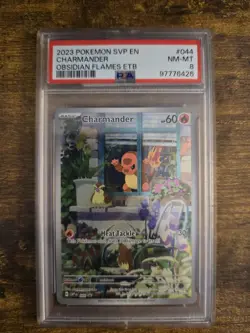 Pokemon TCG Charmander 044 Scarlet & Violet Promo Holo English PSA 8 - Image 1