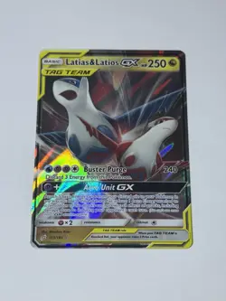Latias & Latios GX ULTRA RARE SM Tag Team Up 113/181 Pokemon Sun And Moon M/NM - Image 1