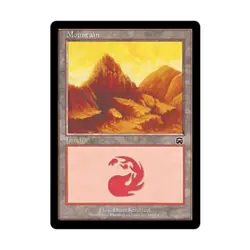 WOTC MtG Mercadian Masques Mountain #345 (C) (Foil) VG - Image 1