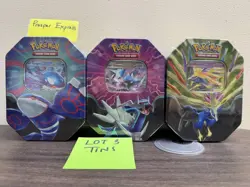 --LOT OF 3-- Pokemon TCG: EX Tins - Xerneas-Dialga-Kyogre Factory Sealed #1 - Image 1