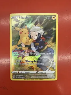 Pokemon TCG Pikachu TG05/TG30 Holo Rare Lost Origin Trainer Gallery - Image 1