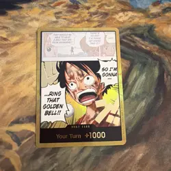 One Piece Gold DON!! OP15 ENGLISH Luffy Golden Bell - Adventure On Kamis Island - Image 1