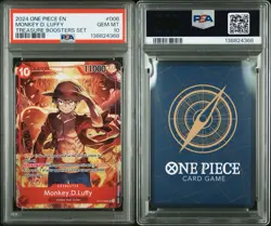 2024 One Piece Promo Monkey D Luffy PSA 10 Treasure Boosters Set #006 - Image 1