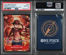 Monkey D Luffy PSA 10 Treasure Boosters Set #006 Promo 2024 One Piece - Image 3