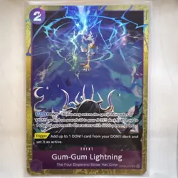 Gum-Gum Lightning OP09-077 English Foil One Piece Premium Best Selection Vol 4 - Image 1