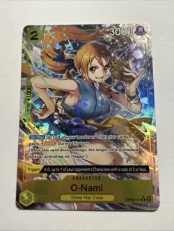 O-Nami (Alternate Art) OP06-101 Wings of the Captain Rare Alt Foil One Piece TCG - Image 1