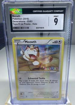 CGC 9 Meowth 53/83 – Generations Toys “R” Us 20th Anniversary Stamped Promo - Image 1