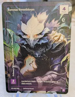 Wonders of the First Zeronac Sweetbloom Formless Foil Alt Art Call of the Stones - Image 1