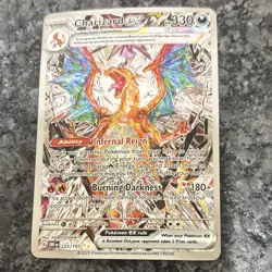 Pokemon Charizard ex 223/197 SV03 Obsidian Flames Full Art Holo Rare EX - Image 1
