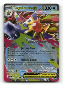 Mega Starmie ex 021/088 - Perfect Order - Pokemon Card NM/M - Image 1