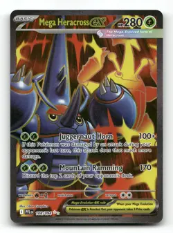 Mega Heracross ex 108/094 - Phantasmal Flames - Pokemon Card NM/M - Image 1