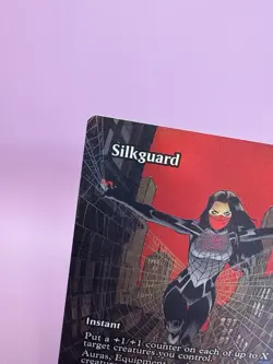 Silkguard - Borderless FOIL NM Marvel's Spider-Man MTG MAGIC THE GATHERING 0037 - Image 2