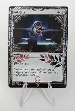Sol Ring 252/322 - MTG Magic the Gathering -Commander 2020 C20- Chrome Altered - Image 1