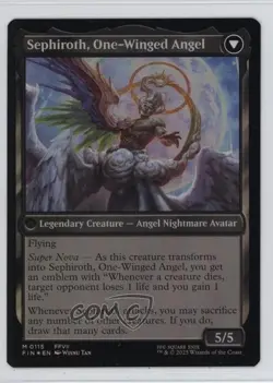 Sephiroth Fabled SOLDIER One-Winged Angel Foil Magic: Final Fantasy FIN #0115 - Image 2