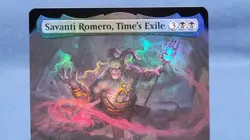 Savanti Romero, Time's Exile (Extended Art) Foil NM 267 MTG TMNT Magic Rare - Image 3