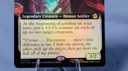 Agent Bishop, Man in Black (Extended Art) *Foil* NM - MTG TMNT TMT #258 - Image 3