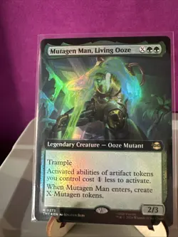 Magic: The Gathering TMNT Mutagen Man, Living Ooze NM Rare Foil Extended Art - Image 1