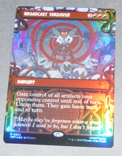 Broadcast Takeover (Showcase) Teenage Mutant Ninja Turtles Foil Magic MTG - Image 1