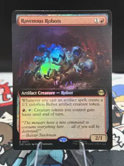 MTG: TMNT - Ravenous Robots (Extended Art) Foil R 0271 - Image 1
