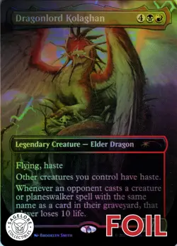 Dragonlord Kolaghan (Rainbow) - Secret Lair Grow Up So Fast - 1972 - NM Foil - Image 1