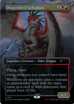 Dragonlord Kolaghan (Rainbow) - Secret Lair Grow Up So Fast - 1972 - NM Foil - Image 2