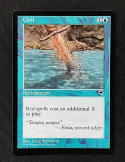 MTG Chill Tempest Magic the Gathering TMP #56 1997 NM/MT Unplayed See Pics - Image 1