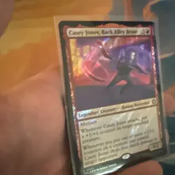 CASEY JONES, BACK ALLEY BRUTE SURGE FOIL - Rare - TMC TMNT Commander MTG - Image 1
