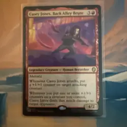 CASEY JONES, BACK ALLEY BRUTE SURGE FOIL - Rare - TMC TMNT Commander MTG - Image 2