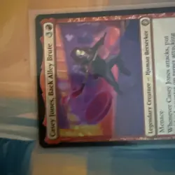CASEY JONES, BACK ALLEY BRUTE SURGE FOIL - Rare - TMC TMNT Commander MTG - Image 3