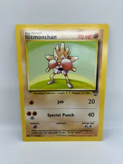 2002 Hitmonchan 2 Jumbo Pokemon Card Gold Winner Oversized Vintage - Image 1