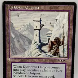 Kjeldoran Outpost Alliances MTG Magic Rare Land 1996 Reserved List MP - Image 1