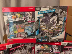 Pokemon Black Bolt & White Flare Binder + Poster Collection Sam's Club Lot of 3 - Image 2