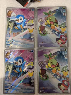 Pokemon TCG Turtwig & Piplup First Partner Qt 2 - NM - Image 1