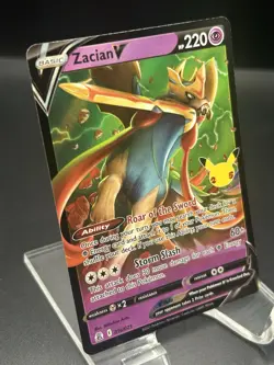Zacian V Full Art Holo Rare - Celebrations Pokemon TCG Trading Card 16/25 - Image 2