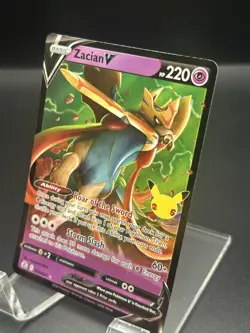 Zacian V Full Art Holo Rare - Celebrations Pokemon TCG Trading Card 16/25 - Image 3