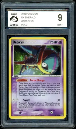Pokemon CGA 9 Deoxys Holo 2/106 EX Emerald - Image 3