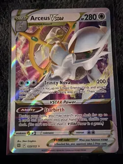 Pokemon TCG Arceus VSTAR Holo Ultra Rare Card 123/172 Brilliant Stars - Image 1