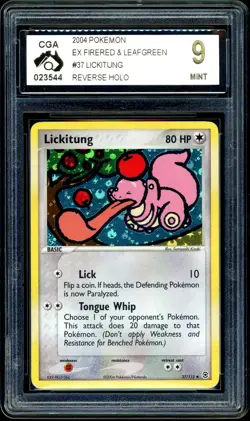 Pokemon CGA 9 Lickitung Reverse Holo 37/112 EX Firered & Leafgreen - Image 3