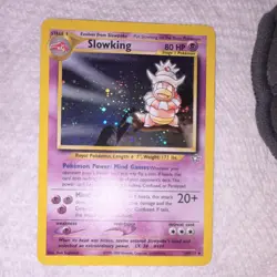 Pokemon Slowking 14/111 Neo Genesis Holo Rare S head swirl - Image 1
