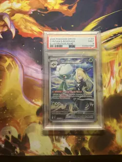 Pokemon Destined Rivals Cynthia’s Roserade IR 184/182 PSA 9 - Image 1