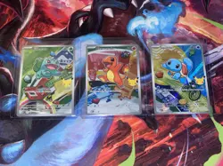 Pokemon First Partner Illustration Collection Series 1 Kanto Gen 1 Starters - Image 1