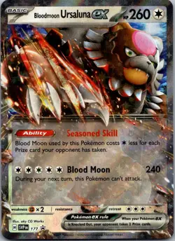 Bloodmoon Ursaluna ex 177 Holo Promo Scarlet & Violet Promo Pokemon Near Mint - Image 1