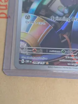 Pokemon TCG Vroom 206/197 Obsidian Flames Full Art Illustration Rare Holo NM - Image 5