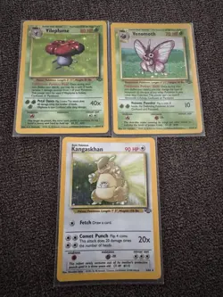 Pokemon TCG Holo Venomoth Vileplume Kangaskhan Jungle Set!! - Image 1