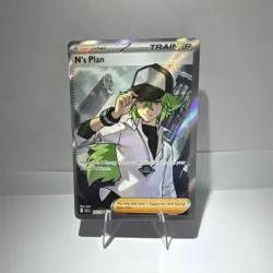 Pokemon N's Plan 163/086 Sv: Black Bolt Ultra Rare Holo Trainer Card - Image 1