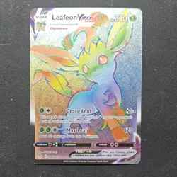 Pokemon Leafeon VMAX Full Art Secret Rare SWSH07 Evolving Skies 204/203 LP-NM - Image 1