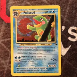 Pokemon TCG Politoed Neo Discovery 8/75 Holo Unlimited Holo Rare - Image 1