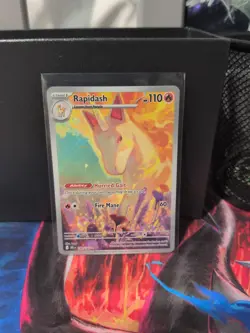 Pokemon TCG Rapidash Destined Rivals Illustration Rare Card 189/182 - Image 1